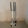 Modernist Lucite And Chrome Fireplace Tool Set By Albrizzi