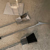 Modernist Lucite And Chrome Fireplace Tool Set By Albrizzi