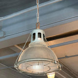 Industrial Holophane Caged Factory Pendant Light