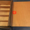 Expanding Teak Sewing Basket