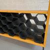 Custom Mid Century Modern Dry Bar With Wine Rack