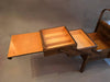 Expanding Teak Sewing Basket