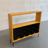 Custom Mid Century Modern Dry Bar With Wine Rack
