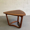 Mid Century Modern Walnut Guitar Pick Coffee Side Table By Lane Alta Vista