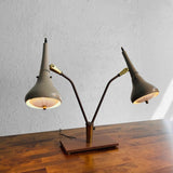 Gerald Thurston For Lightolier Double Desk Lamp