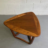 Mid Century Modern Walnut Guitar Pick Coffee Side Table By Lane Alta Vista