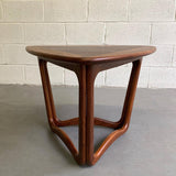 Mid Century Modern Walnut Guitar Pick Coffee Side Table By Lane Alta Vista