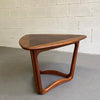 Mid Century Modern Walnut Guitar Pick Coffee Side Table By Lane Alta Vista