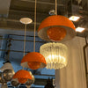 Verner Panton Orange Flower Pot Pendant Lights For Louis Poulsen