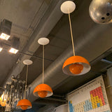 Verner Panton Orange Flower Pot Pendant Lights For Louis Poulsen