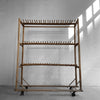 Industrial Primitive Maple Cobbler's Shoe Rack