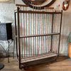 Industrial Rolling Maple And Angle Iron Rack