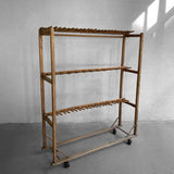 Industrial Primitive Maple Cobbler's Shoe Rack