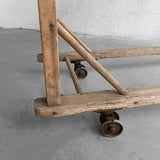 Industrial Primitive Maple Cobbler's Shoe Rack