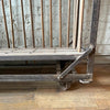 Industrial Rolling Maple And Angle Iron Rack