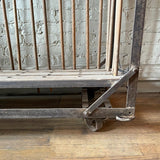 Industrial Rolling Maple And Angle Iron Rack