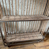 Industrial Rolling Maple And Angle Iron Rack