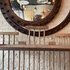 Industrial Rolling Maple And Angle Iron Rack