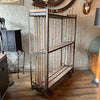 Industrial Rolling Maple And Angle Iron Rack