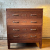 Industrial Tiger Oak Document Cabinet By Library Bureau Makers