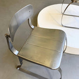 Pair Of Brushed Steel Health Chairs By Herman Sperlich For Ironrite