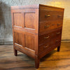 Industrial Tiger Oak Document Cabinet By Library Bureau Makers