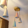 Lightolier Cone Cluster Pendant Lights