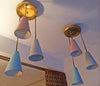 Lightolier Cone Cluster Pendant Lights