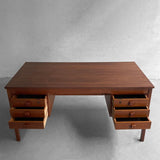 Danish Modern Teak Desk By Donimo Mobler