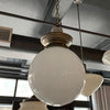 Early 20th Century Milk Glass Globe Library Pendant Light