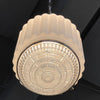 Art Deco Milk Glass Pendant Light