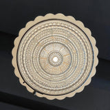 Art Deco Milk Glass Pendant Light