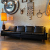 Milo Baughman For Thayer Coggin Black Naugahyde Sofa