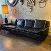 Milo Baughman For Thayer Coggin Black Naugahyde Sofa