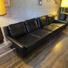 Milo Baughman For Thayer Coggin Black Naugahyde Sofa