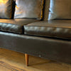 Milo Baughman For Thayer Coggin Black Naugahyde Sofa