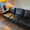 Milo Baughman For Thayer Coggin Black Naugahyde Sofa