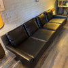 Milo Baughman For Thayer Coggin Black Naugahyde Sofa