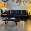 Milo Baughman For Thayer Coggin Black Naugahyde Sofa