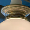 Early 20th Century Milk Glass Globe Library Pendant Light
