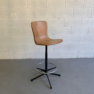 Mid Century Modern Fiberglass Cosco Stool