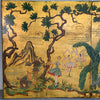 Pair of Hollywood Regency Chinoiserie Door Panel Paintings