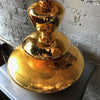 Hollywood Regency Gold Mercury Glass Table Lamps