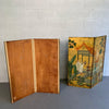 Pair of Hollywood Regency Chinoiserie Door Panel Paintings