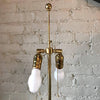 Hollywood Regency Gold Mercury Glass Table Lamps