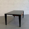 Mid Century Modern Lacquered Maple Coffee Table With Drawer