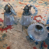 Petite Swirl Holophane Bell Pendant Lights
