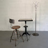 Art Deco Steel And Cast Iron Coat Rack