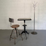 Art Deco Steel And Cast Iron Coat Rack
