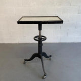 Industrial Optometry Examination Pedestal Table by Bausch & Lomb